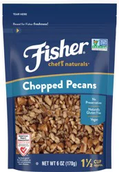 Fisher Chef's Naturals Chopped Pecans 6 oz. Bag
