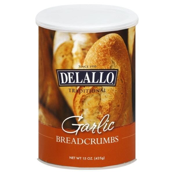 slide 1 of 1, DeLallo Garlic Bread Crumbs, 15 oz