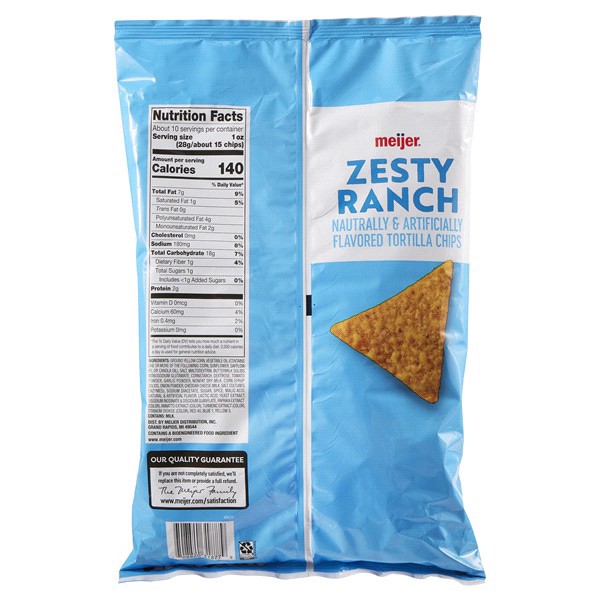 slide 2 of 5, Meijer Ranch Tortilla Chip, 9.75 oz