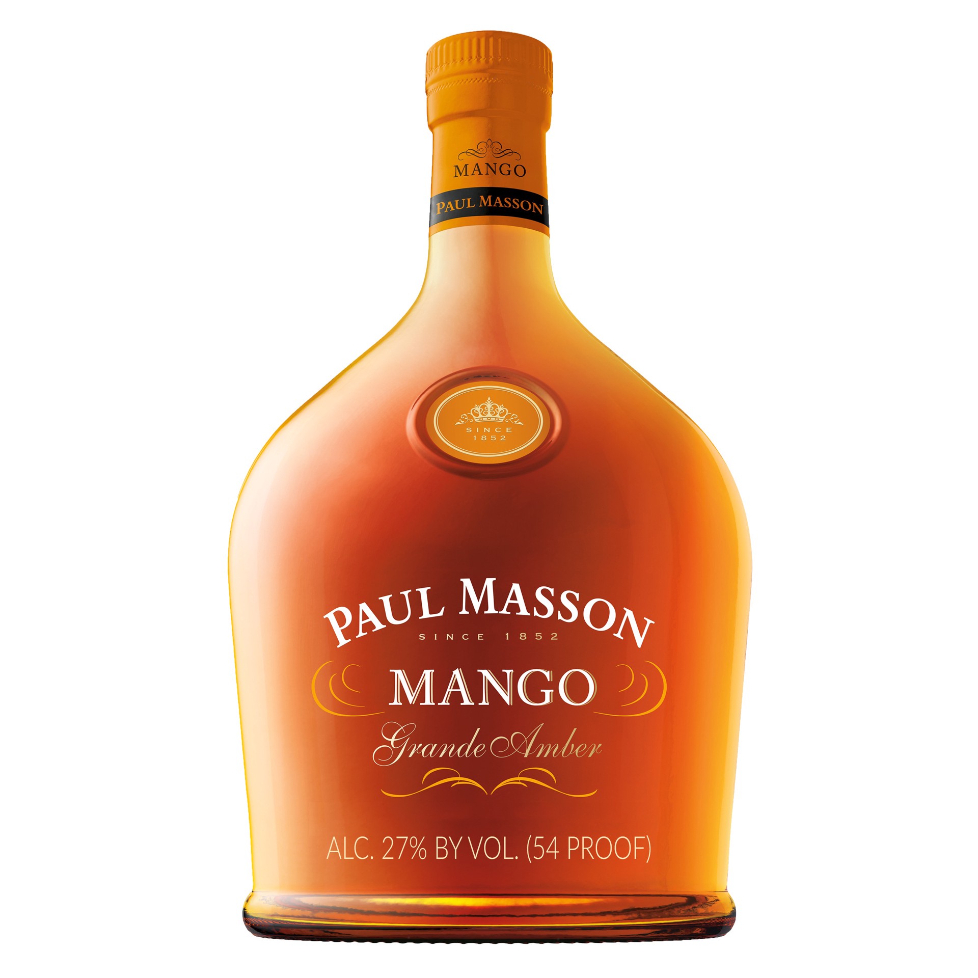 slide 1 of 3, Paul Masson Grande Amber Mango Brandy, 750 ml