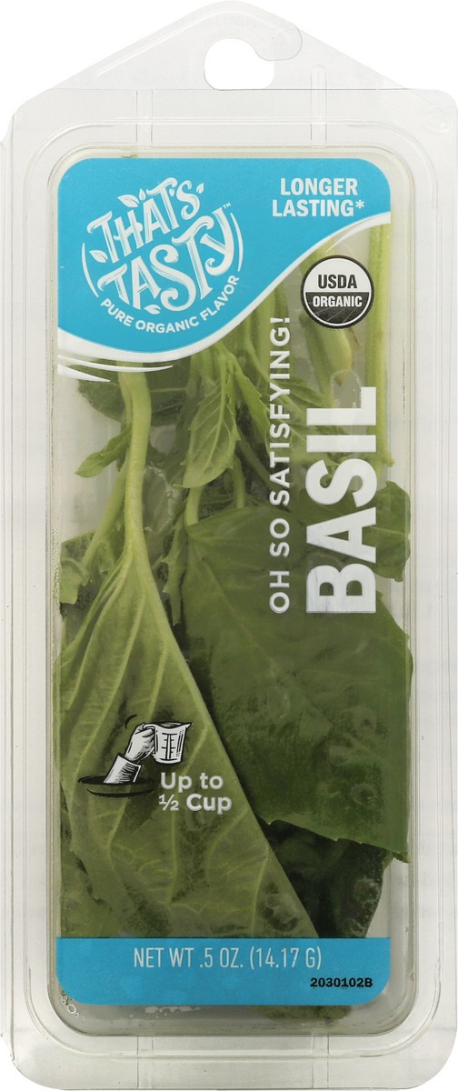 slide 8 of 9, That's Tasty Basil, 0.5 oz