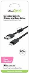 Cellcandy 8-Pin Braided Data Cable - Black/Gray