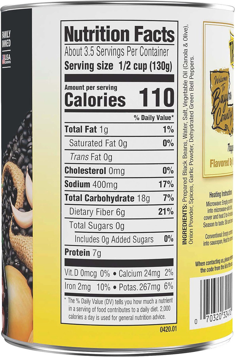 slide 6 of 8, Trappey's Seasoned Black Beans 15.5 oz, 15.5 oz
