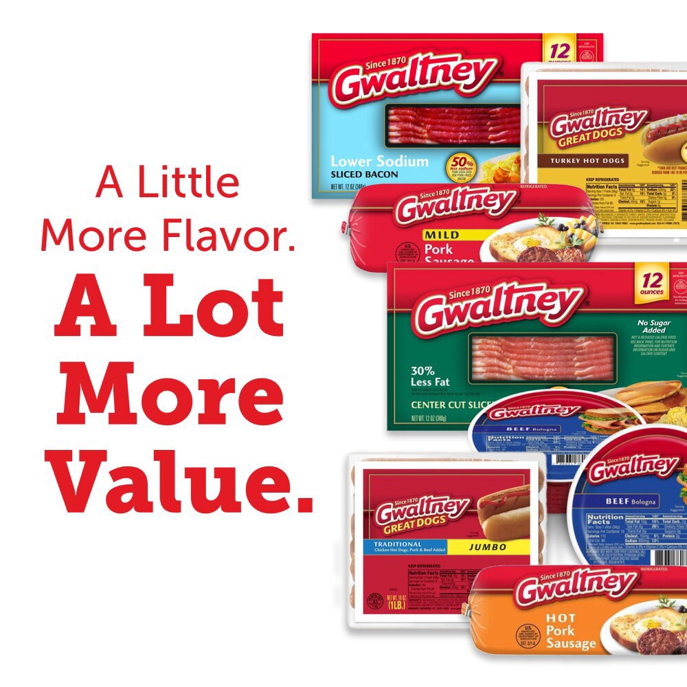 slide 3 of 6, Gwaltney Great Dogs Original Chicken Hot Dogs, 16 oz