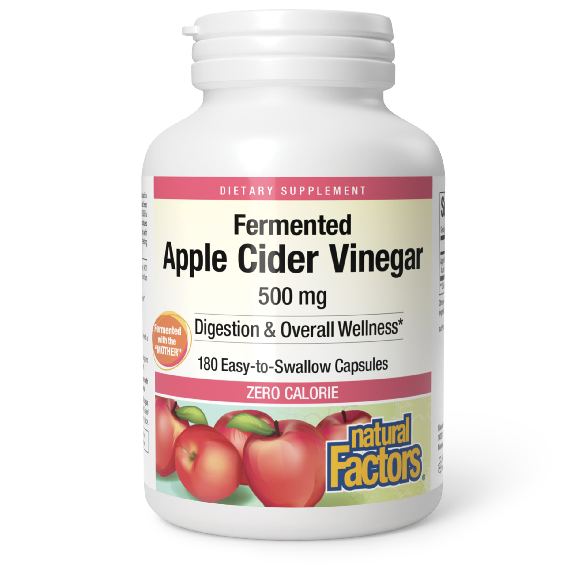 slide 1 of 2, Natural Factors Fermented Apple Cider Vinegar, 140 g