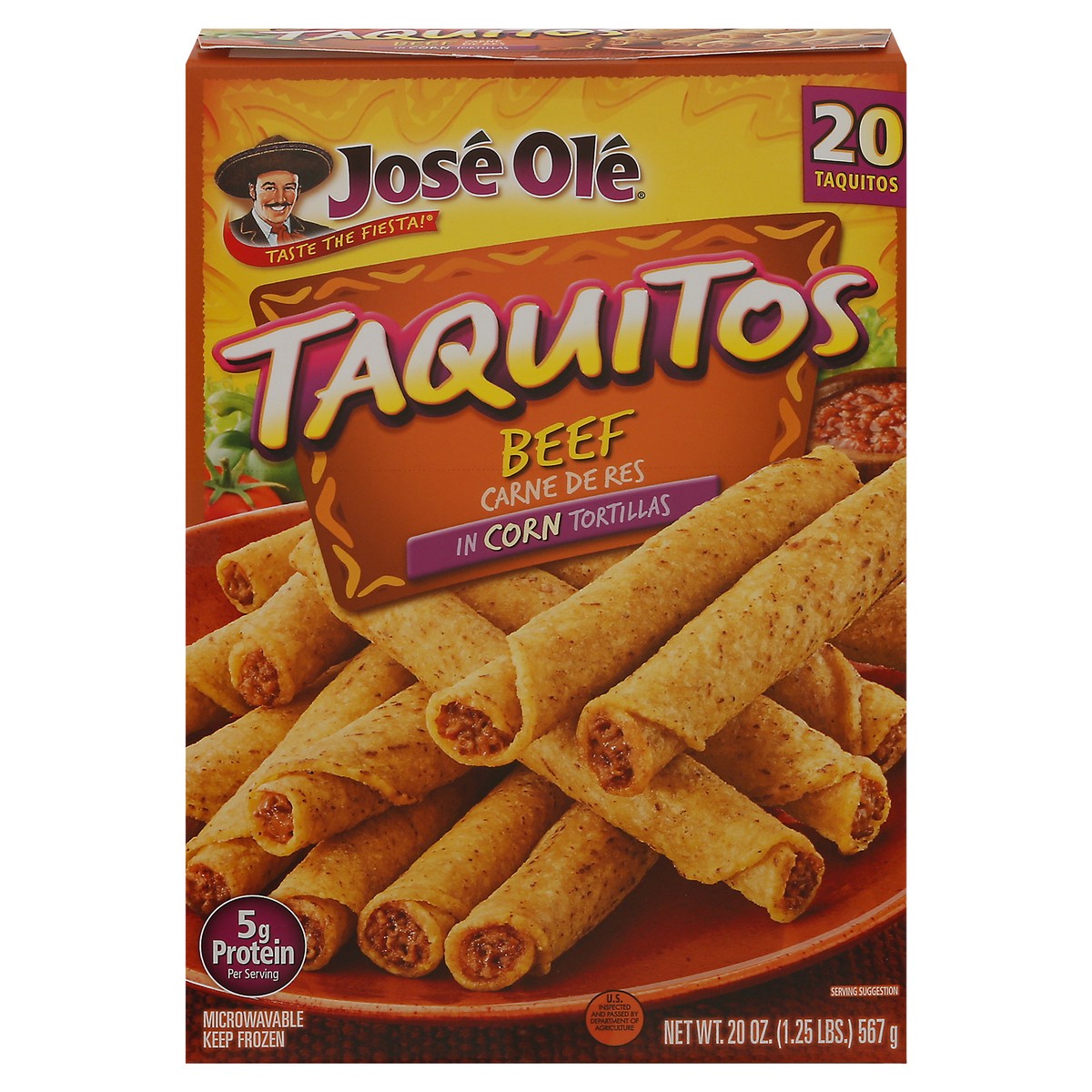 slide 1 of 13, José Olé Beef Taquitos 20 oz, 20 oz