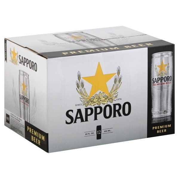 slide 1 of 1, Sapporo Beer Premium Silver, 22 oz