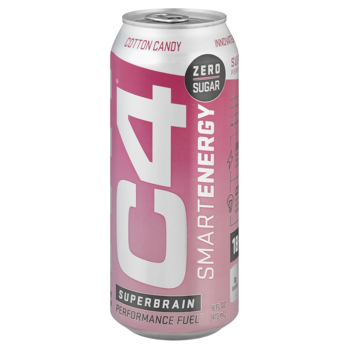 slide 12 of 12, C4 Sport Smart Energy Anytime Cotton Candy Energy Drink 16 oz, 16 oz