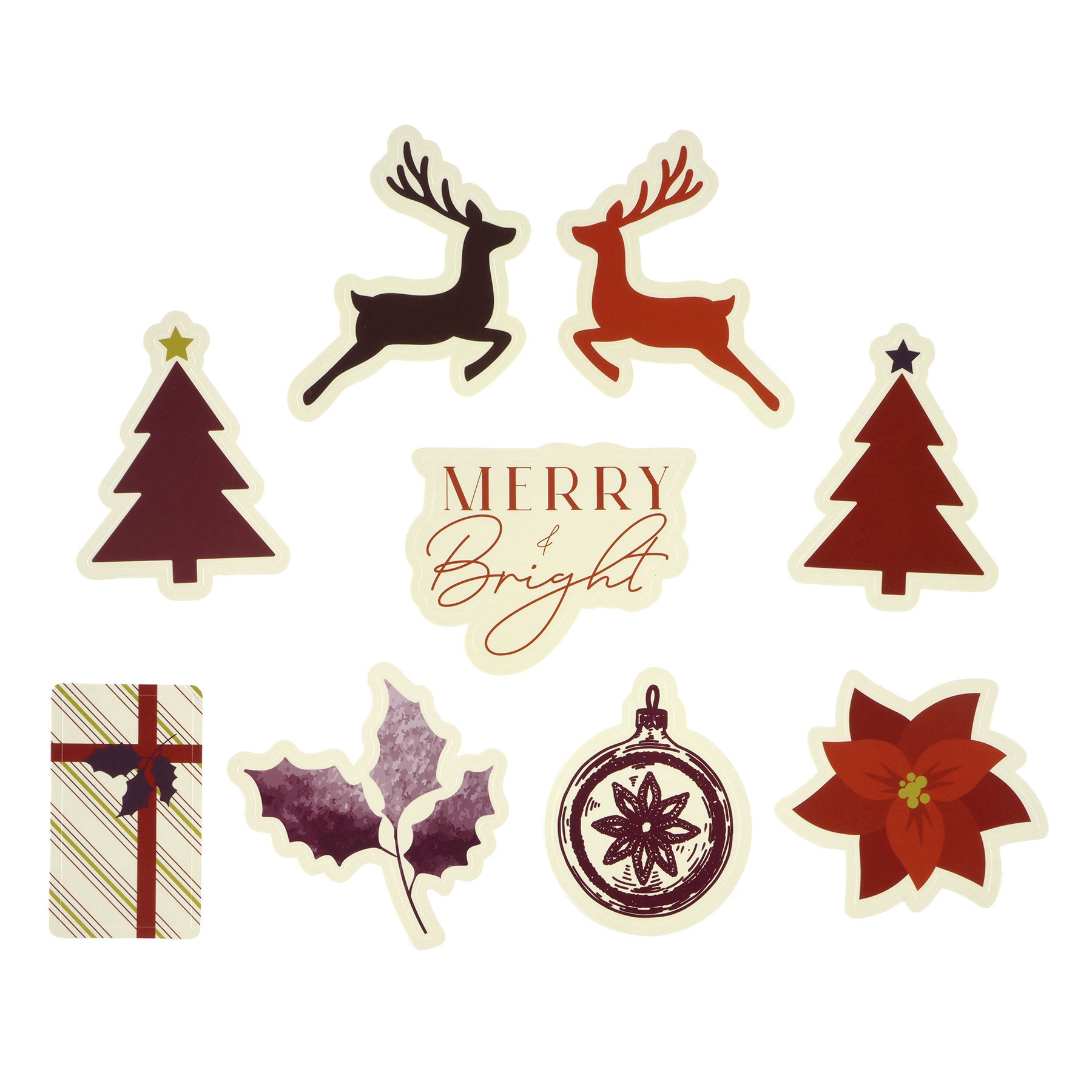 slide 2 of 2, Tidings Die-Cut Sticker Mix By Recollections, 16 stickers