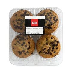 Chocolate Chip 4Ct Banana Muffins