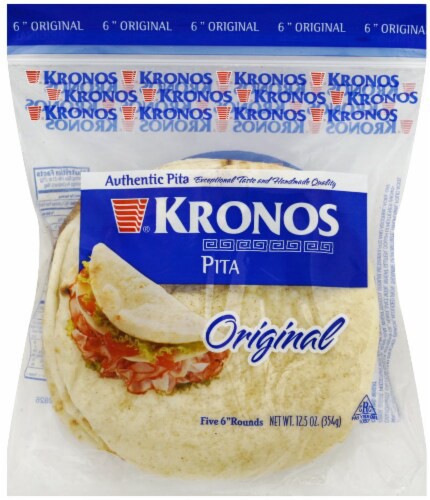 slide 1 of 5, Kronos 6 Inch Handmade Pita Bread, 5 ct