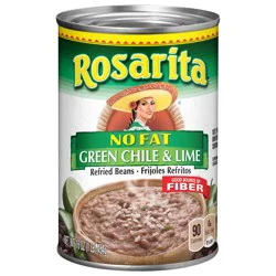 Rosarita No Fat Green Chile & Lime Refried Beans 16 oz