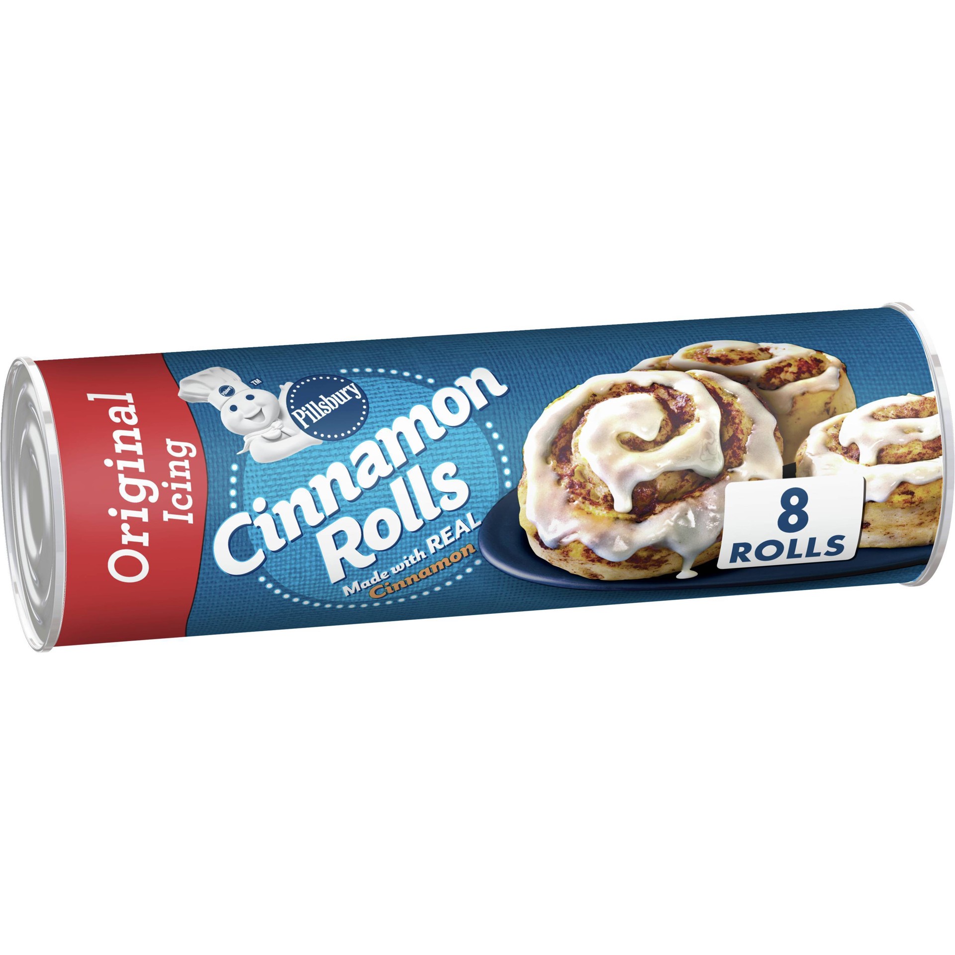 slide 1 of 64, Pillsbury Refrigerated Cinnamon Rolls with Icing, 12.4 oz