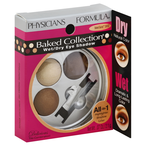 slide 1 of 1, Physicians Formula - Wet/Dry Eye Shadow, Baked Sands 3692, 1 ct