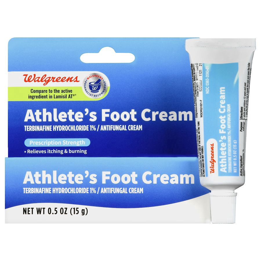 slide 1 of 5, Walgreens Athlete's Foot Antifungal Cream, 0.5 oz