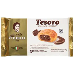Matilde Vicenzi Tesoro Cream-Filled Chocolate Bite-Size Puff Pastry, 12 Each