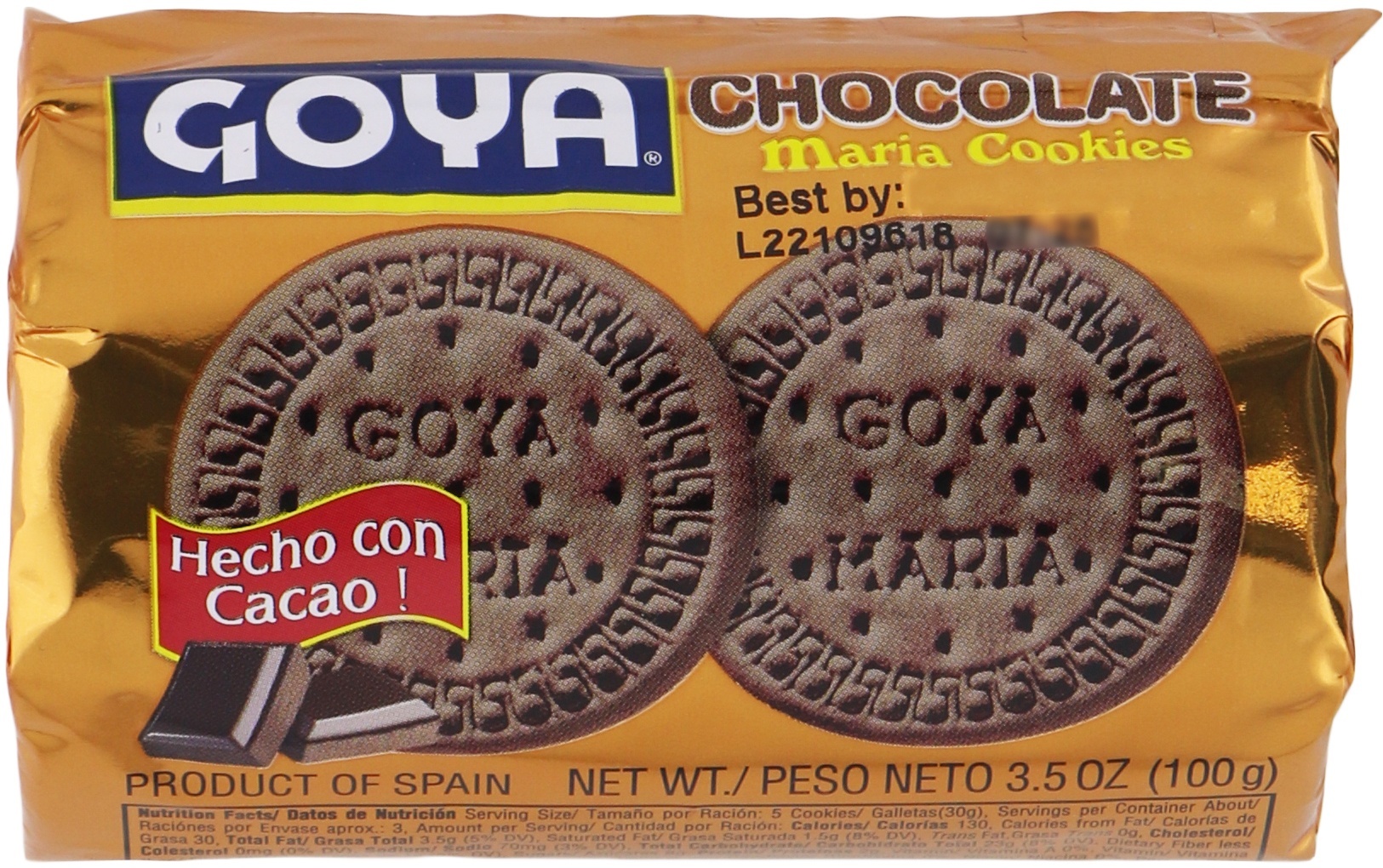 slide 1 of 1, Goya Maria Chocolate, 3.5 oz