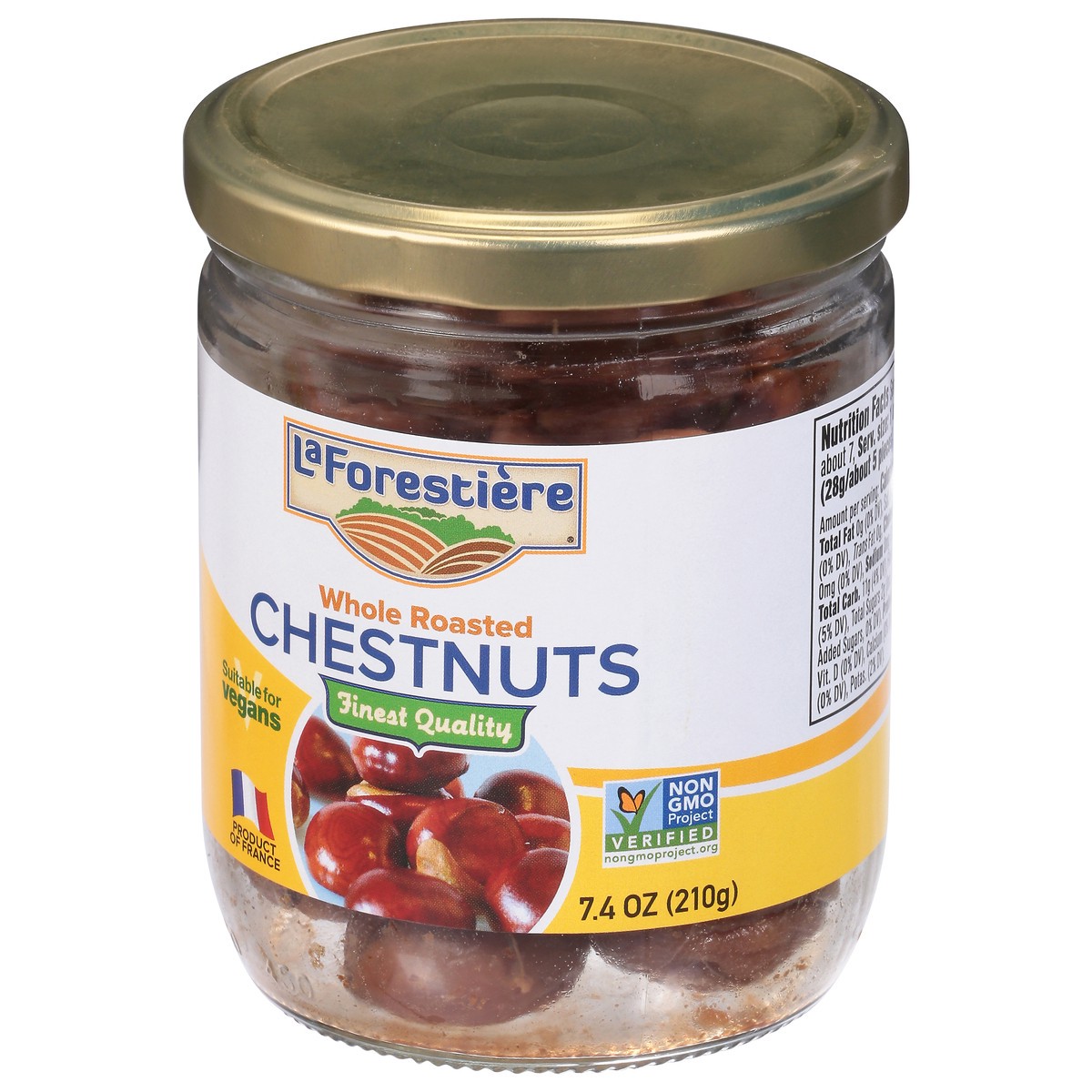slide 3 of 9, La Forestière Finest Quality Whole Roasted Chestnuts 7.4 oz, 7.4 oz