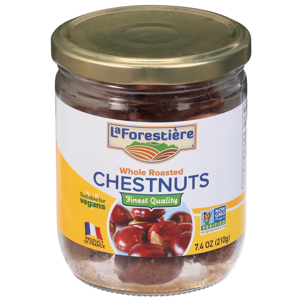 slide 1 of 9, La Forestière Finest Quality Whole Roasted Chestnuts 7.4 oz, 7.4 oz
