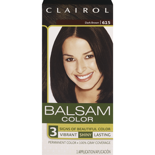 slide 1 of 1, BALSAM/CLAIROL Balsam Hair Color Dark Brown 615, 1 ct