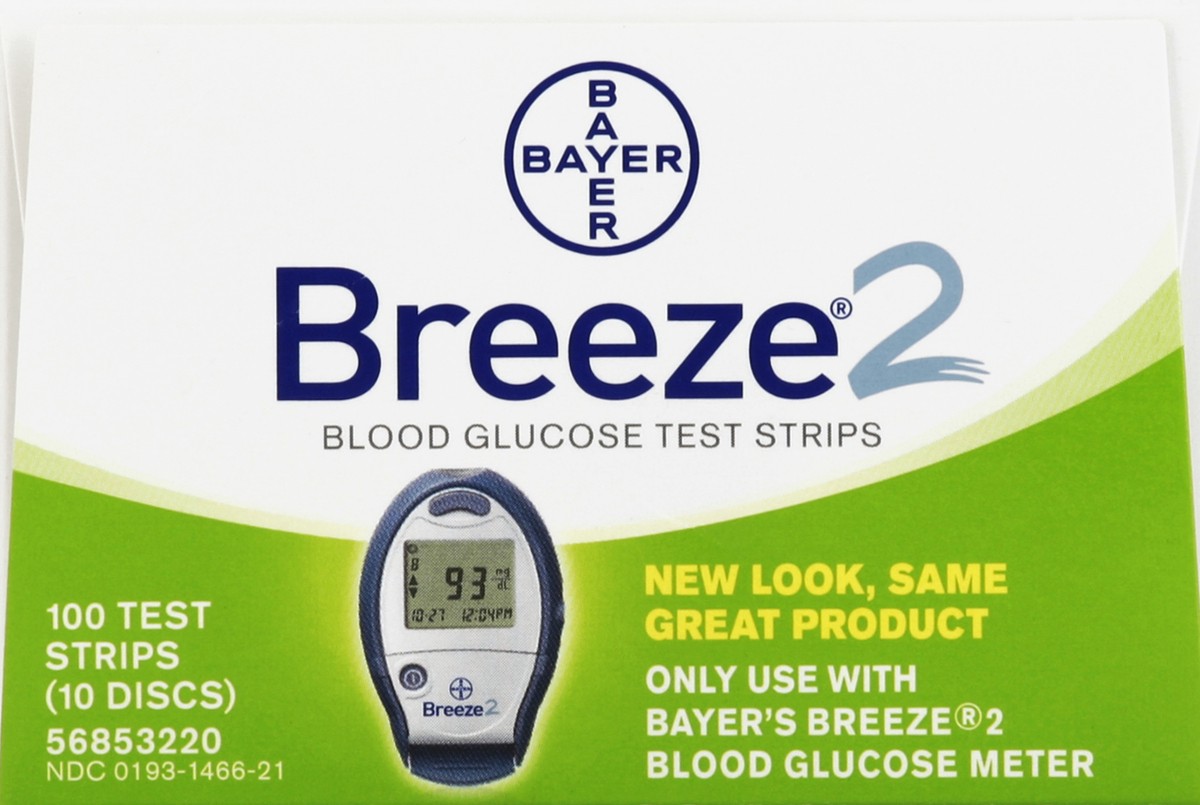 slide 4 of 5, Breeze Blood Glucose Test Strips 100 ea, 100 ct