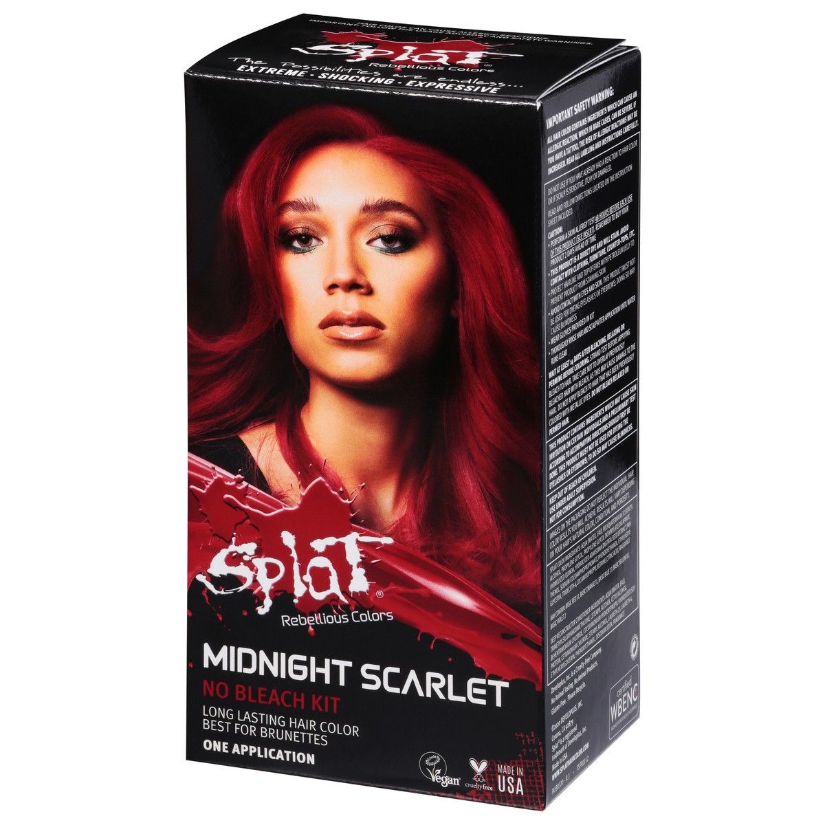 slide 5 of 9, Splat Midnight Hair Color, Scarlet, 1 ea