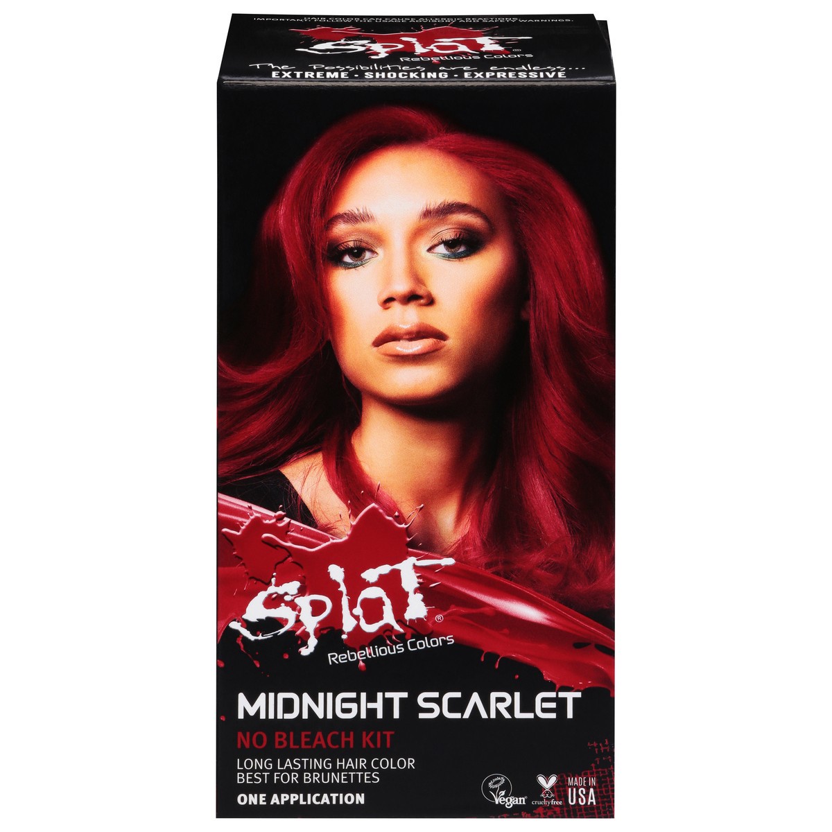 slide 1 of 9, Splat Midnight Hair Color, Scarlet, 1 ea