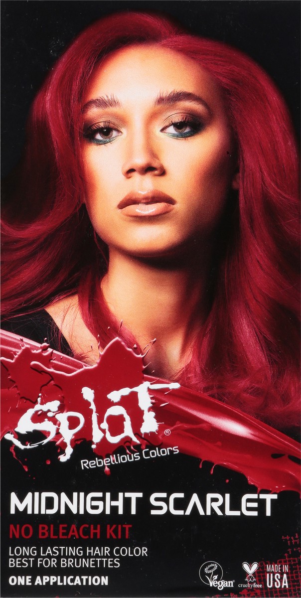 slide 2 of 9, Splat Midnight Hair Color, Scarlet, 1 ea