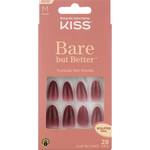 slide 1 of 1, KISS Ks Bare-But-Better Nails- Chemistry, 1 ct