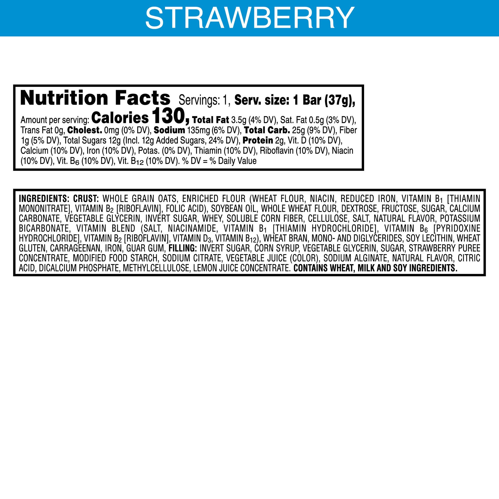 slide 3 of 5, Nutri-Grain Soft Baked Breakfast Bars, Strawberry, 1.3 oz, 1.3 oz