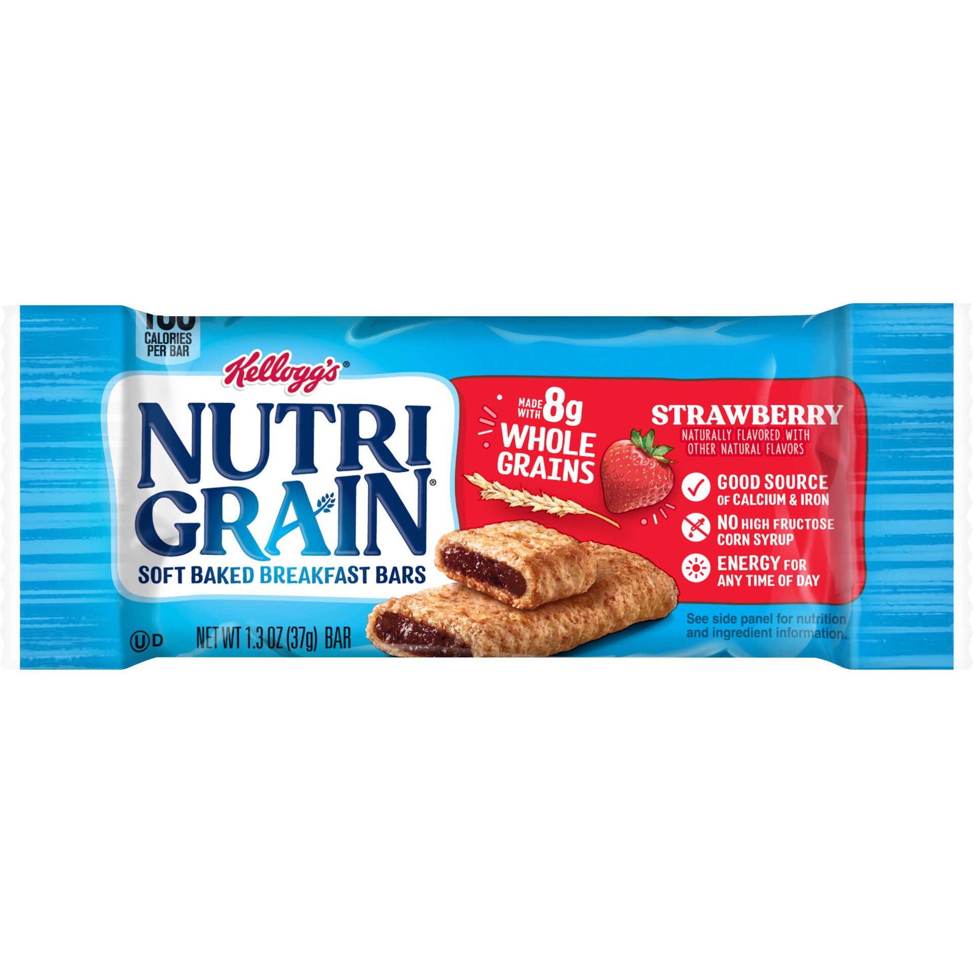 slide 1 of 5, Nutri-Grain Soft Baked Breakfast Bars, Strawberry, 1.3 oz, 1.3 oz