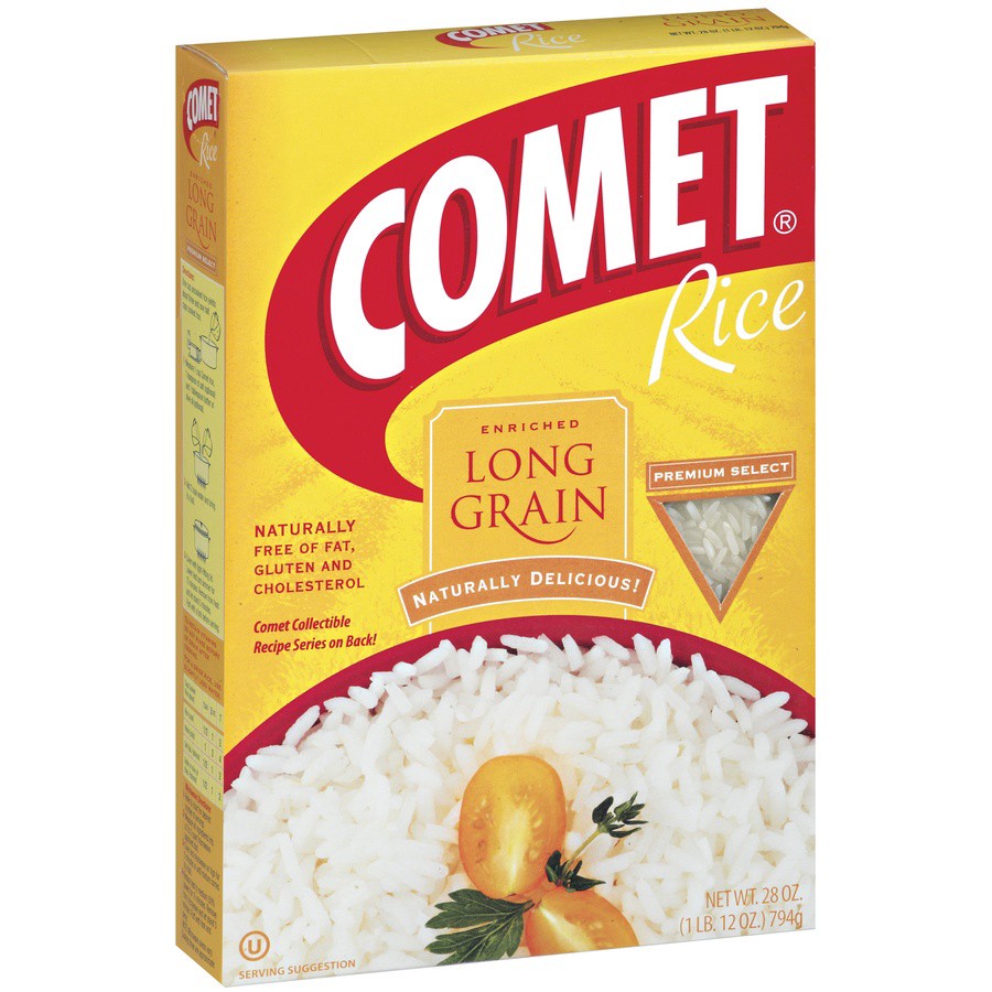 slide 3 of 3, Comet Enriched Long Grain White Rice 28 oz, 28 oz