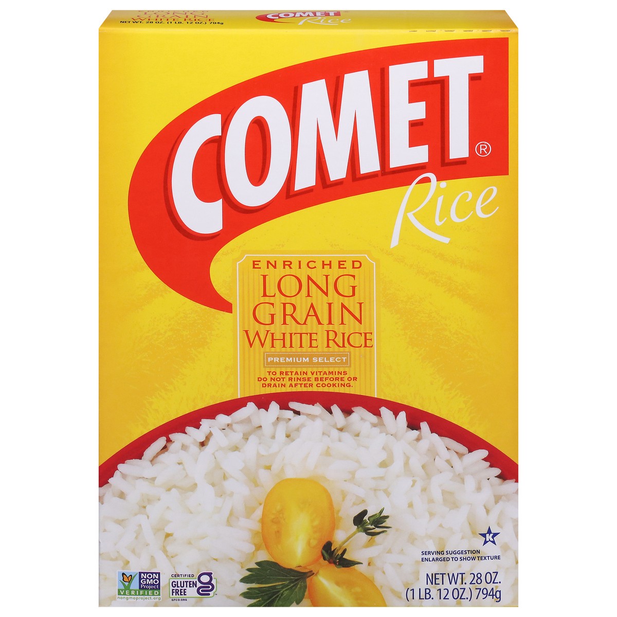 slide 1 of 3, Comet Enriched Long Grain White Rice 28 oz, 28 oz