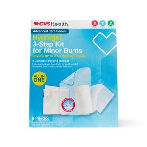 slide 1 of 1, CVS Health Hydrogel 3 Step Kit For Minor Burns, 1 kit