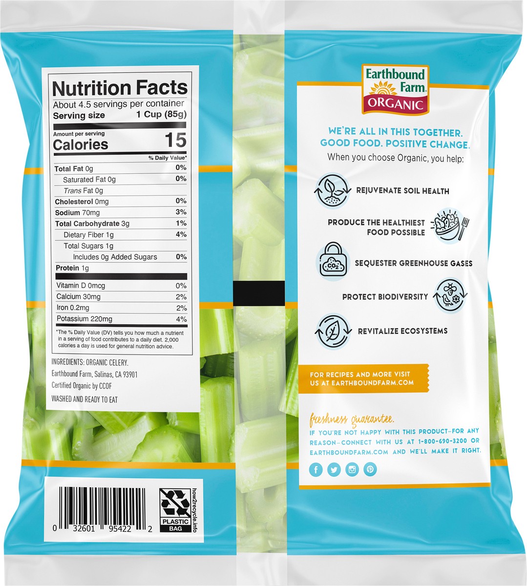 slide 6 of 8, Earthbound Farm Organic Celery Bites - 14 Oz, 14 oz