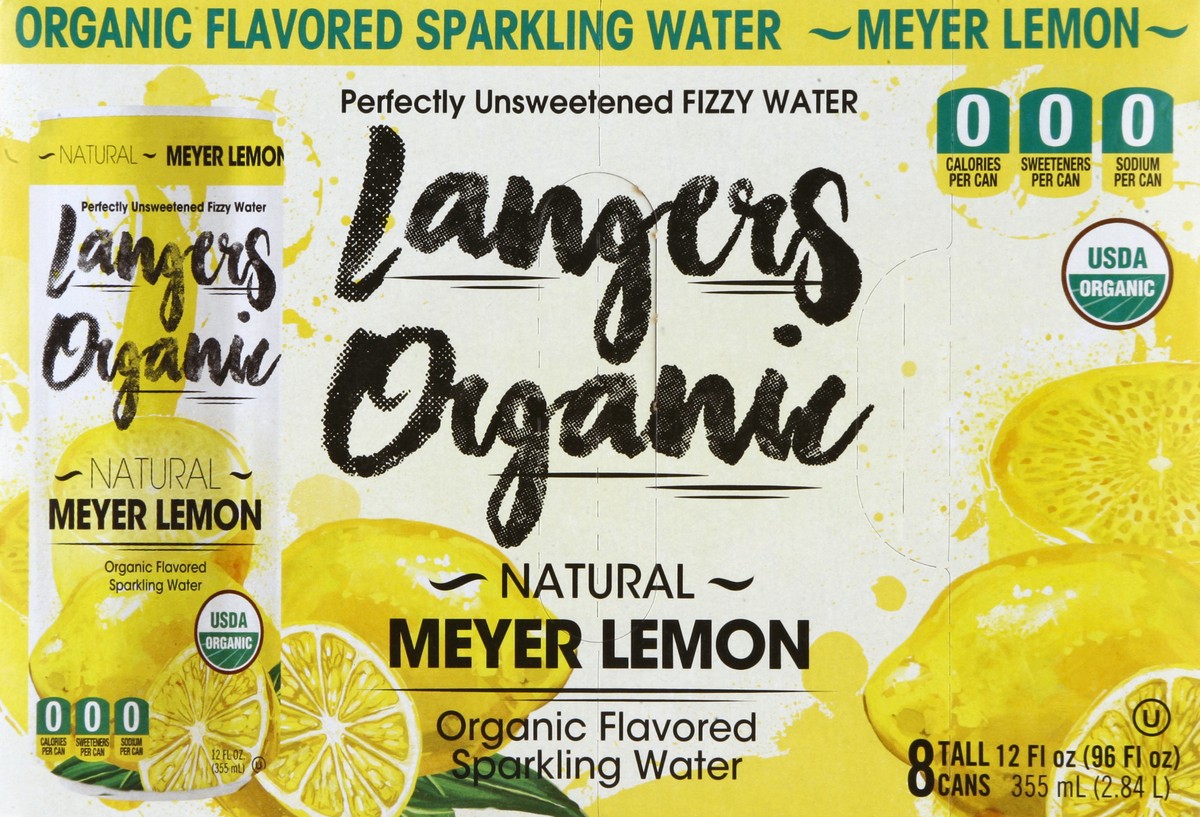 slide 1 of 8, Langers Sparkling Water - 8 ct,