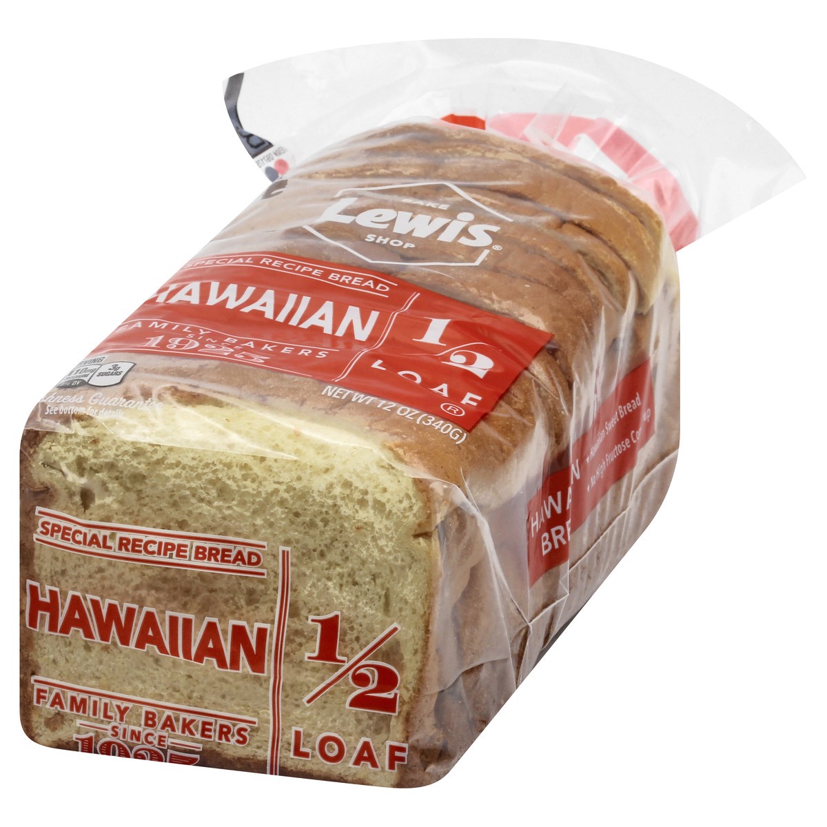 slide 3 of 9, Lewis 1/2 Loaf Hawaiian Bread 12 oz, 12 oz