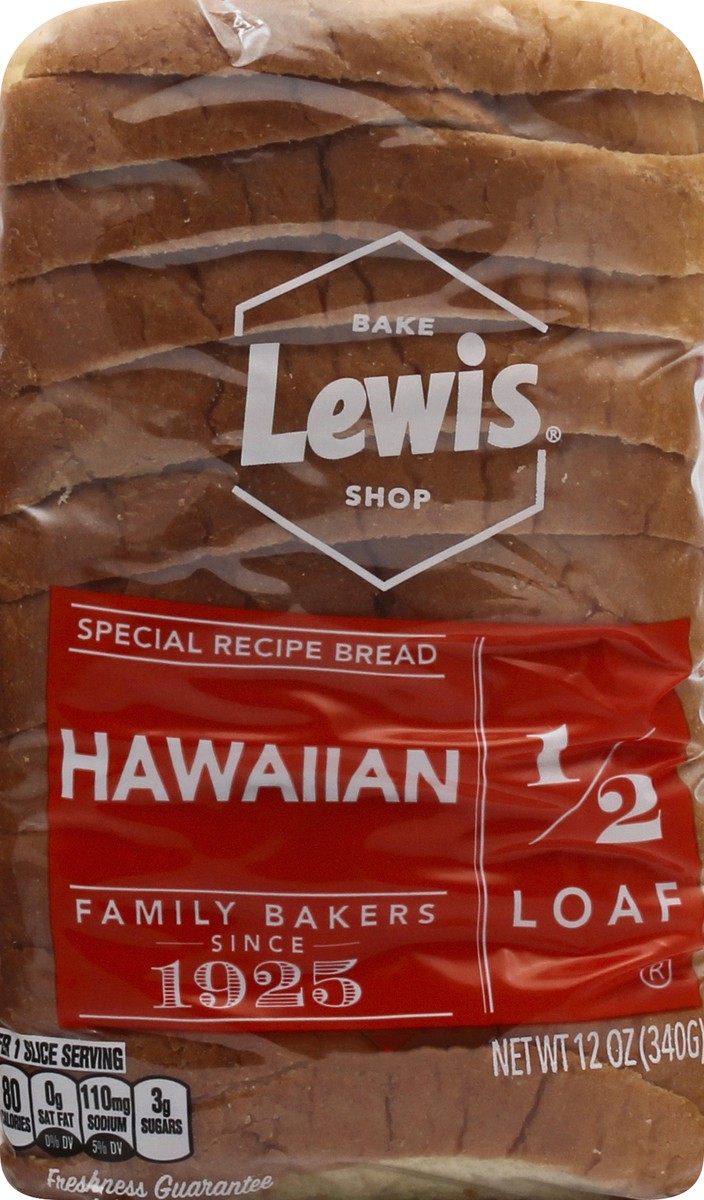 slide 6 of 9, Lewis 1/2 Loaf Hawaiian Bread 12 oz, 12 oz