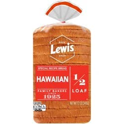 Lewis 1/2 Loaf Hawaiian Bread 12 oz