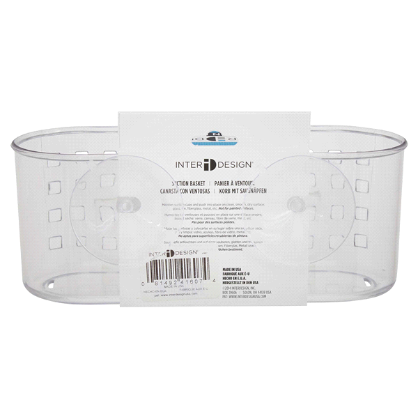 slide 4 of 5, InterDesign Suction Shower Basket, 1 ct