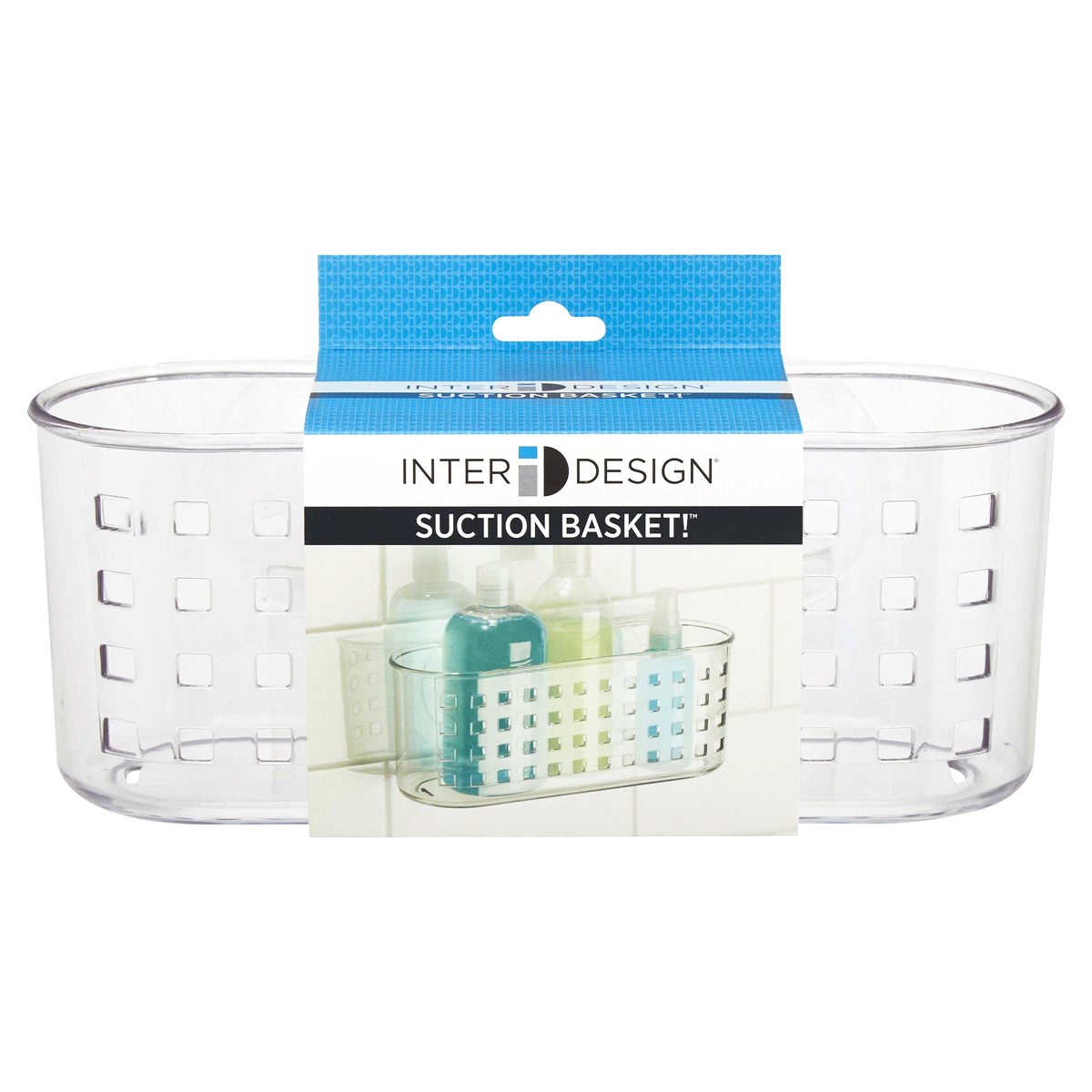 slide 1 of 5, InterDesign Suction Shower Basket, 1 ct