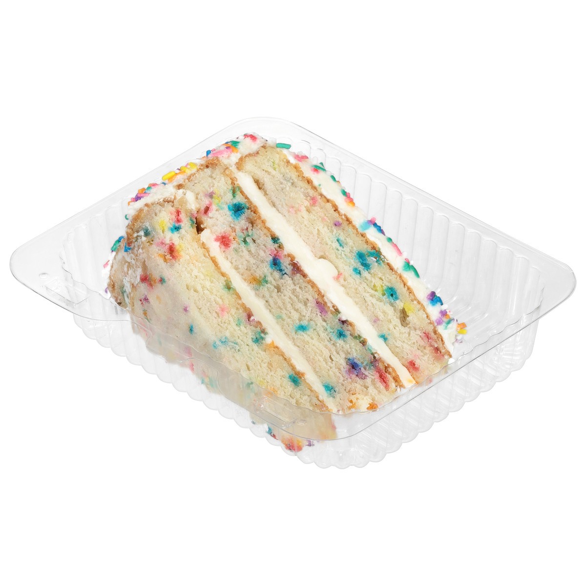 slide 4 of 7, Lunds & Byerlys Rainbow Sprinkle Cake Slice 1 ea, 1 ct