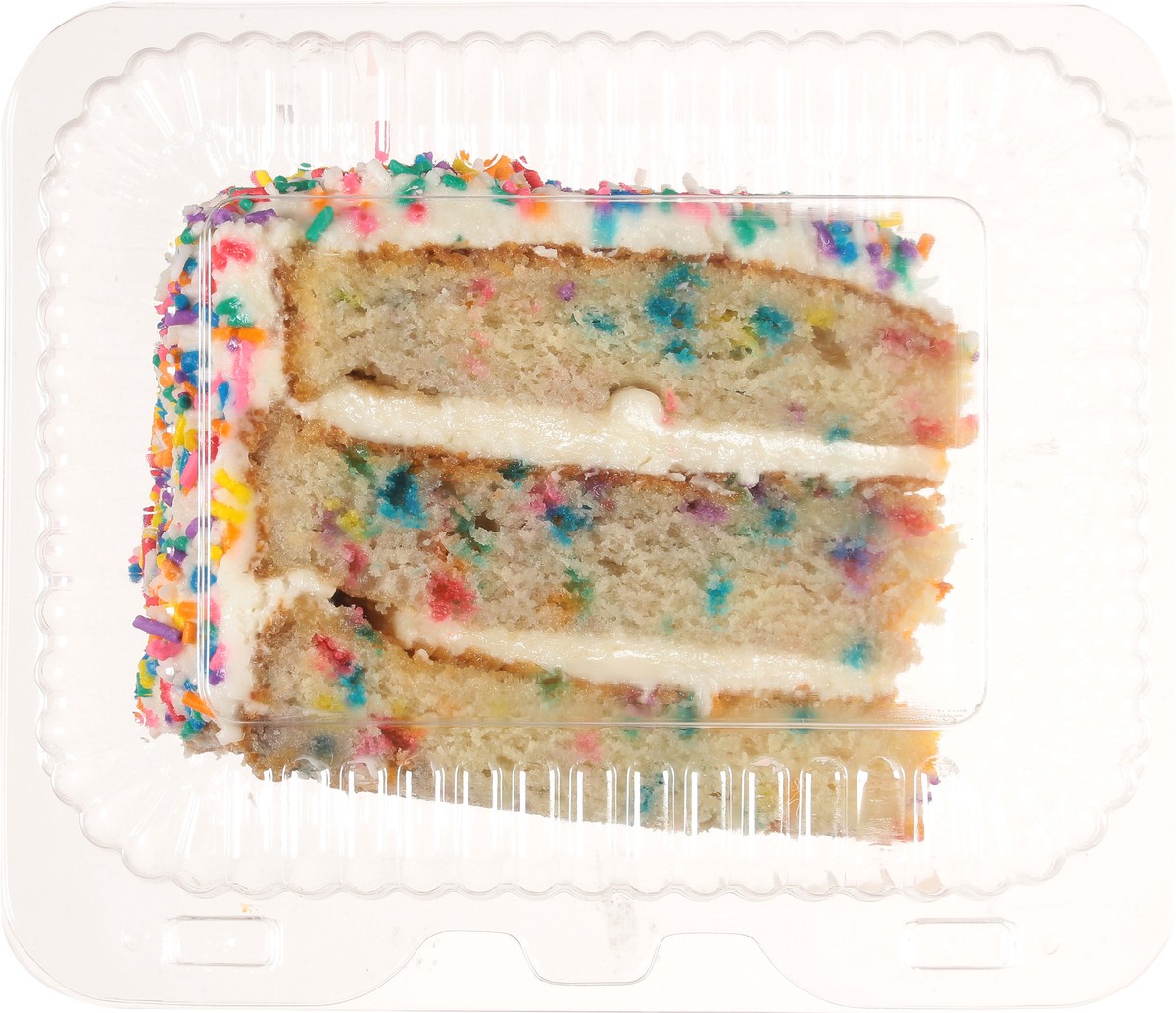 slide 2 of 7, Lunds & Byerlys Rainbow Sprinkle Cake Slice 1 ea, 1 ct