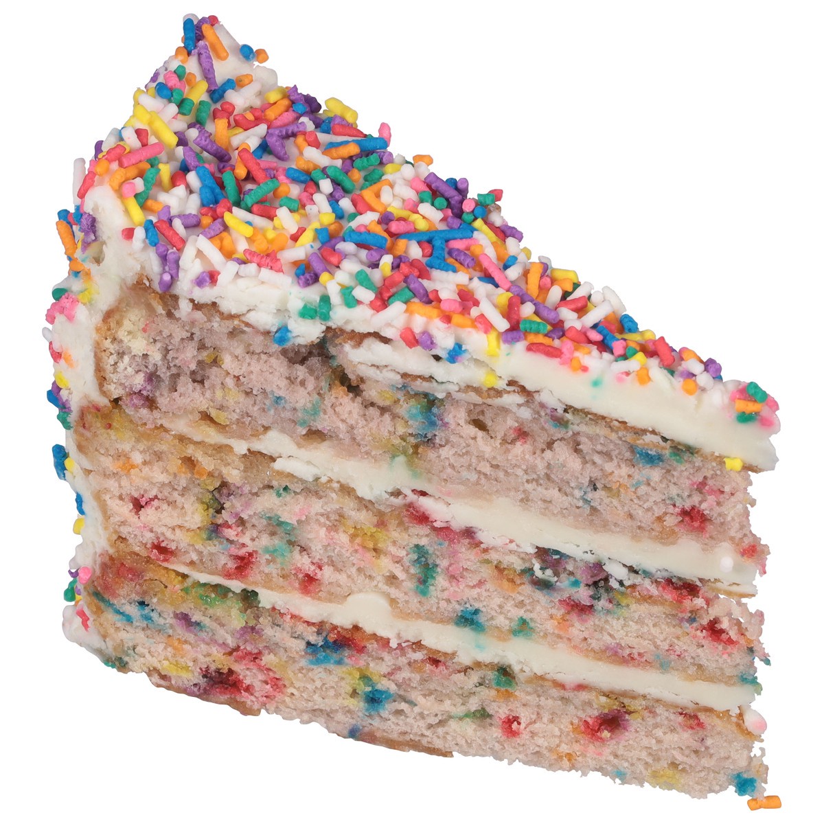 slide 1 of 7, Lunds & Byerlys Rainbow Sprinkle Cake Slice 1 ea, 1 ct