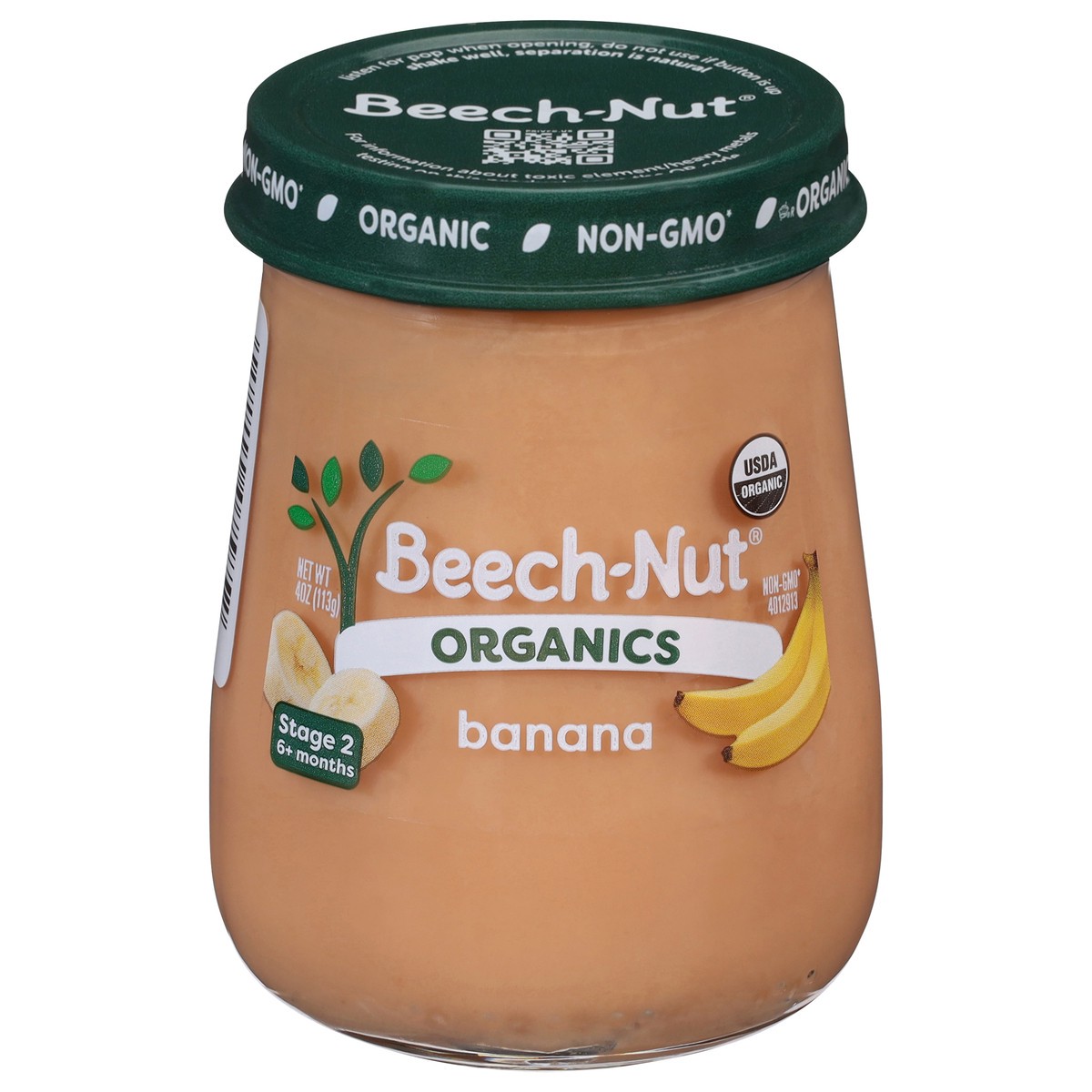 slide 1 of 15, Beech-Nut Organics Stage 2 (6+ months) Banana 4 oz, 4 oz