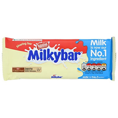 slide 1 of 1, Nestlé Milkybar Sharing Bar, 3.5 oz