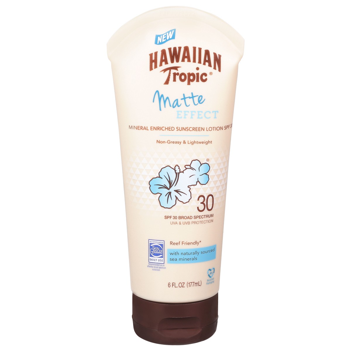 slide 3 of 12, Hawaiian Tropic SPF 30 Broad Spectrum UVA & UVB Protection Matte Effect Sunscreen Lotion 6 fl oz, 3 oz