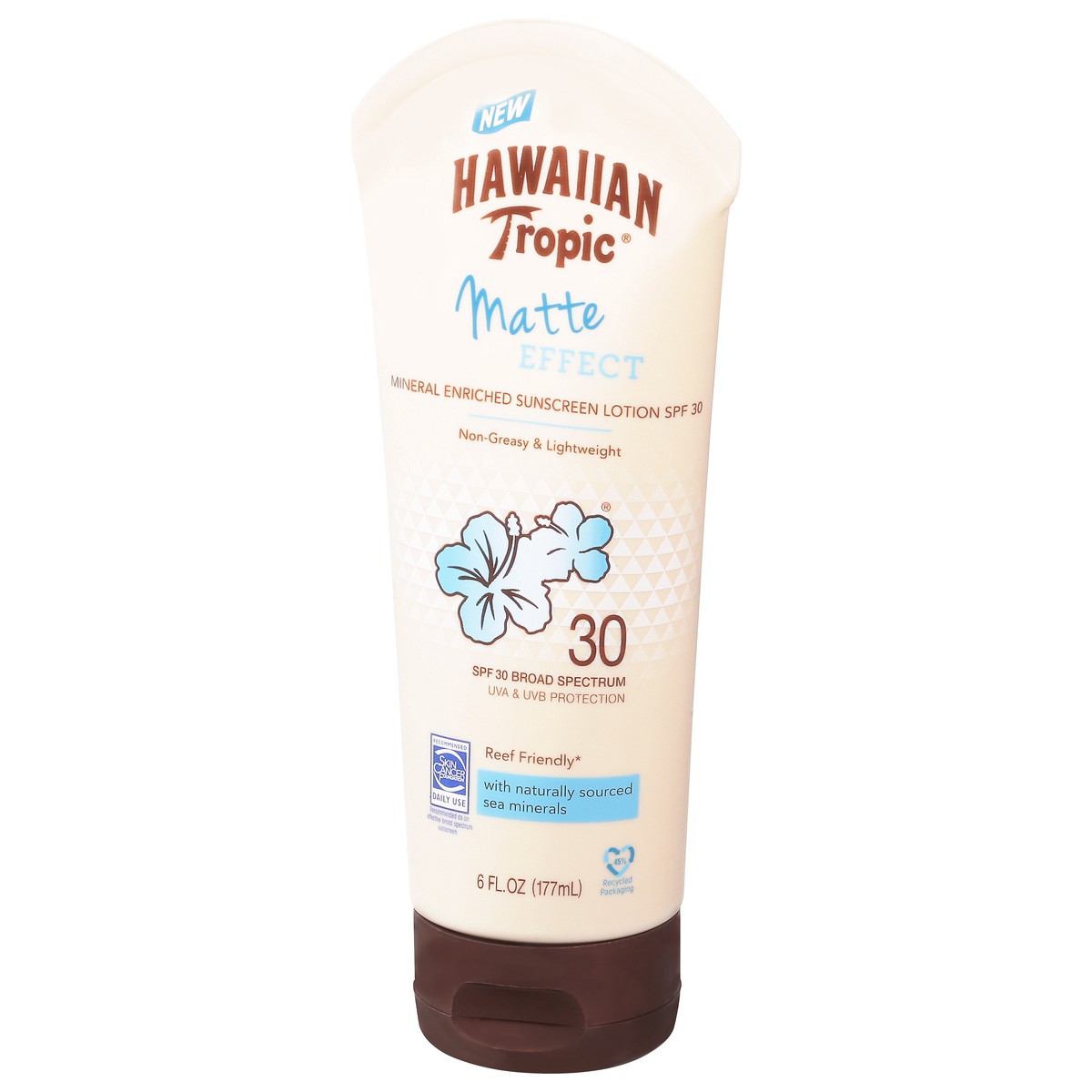 slide 4 of 12, Hawaiian Tropic SPF 30 Broad Spectrum UVA & UVB Protection Matte Effect Sunscreen Lotion 6 fl oz, 3 oz