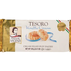 Matilde Vicenzi Tesoro Cream-Filled Vanilla Bite-Size Puff Pastry 12 Each
