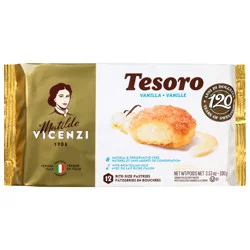 Matilde Vicenzi Tesoro Cream-Filled Vanilla Bite-Size Puff Pastry - 12 Each